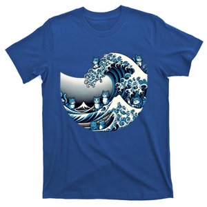 Cute Wave Of Blue Cats For Kamala Funny Meaningful Gift T-Shirt