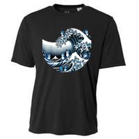 Cute Wave Of Blue Cats For Kamala Funny Cooling Performance Crew T-Shirt