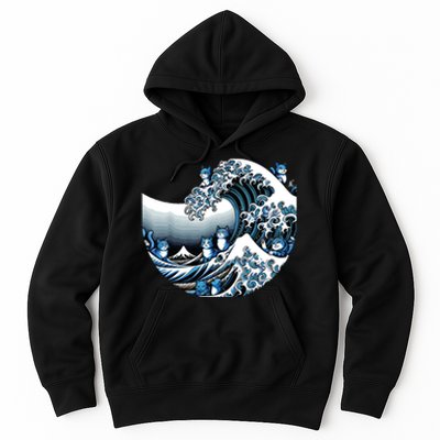 Cute Wave Of Blue Cats For Kamala Funny Hoodie