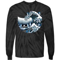 Cute Wave Of Blue Cats For Kamala Funny Tie-Dye Long Sleeve Shirt