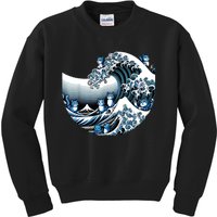 Cute Wave Of Blue Cats For Kamala Funny Kids Sweatshirt