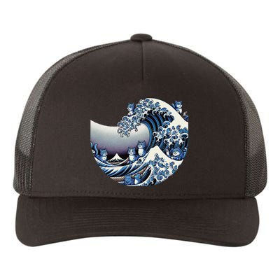 Cute Wave Of Blue Cats For Kamala Funny Gift Yupoong Adult 5-Panel Trucker Hat