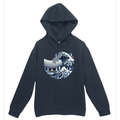 Cute Wave Of Blue Cats For Kamala Funny Gift Urban Pullover Hoodie