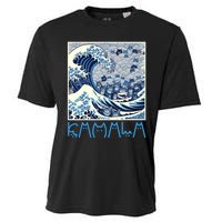 Cute Wave Of Blue Cats For Kamala Cooling Performance Crew T-Shirt