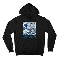 Cute Wave Of Blue Cats For Kamala Hoodie