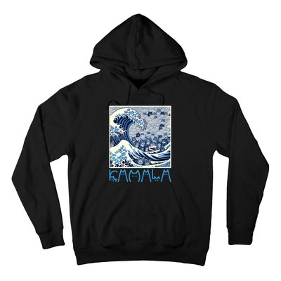 Cute Wave Of Blue Cats For Kamala Hoodie