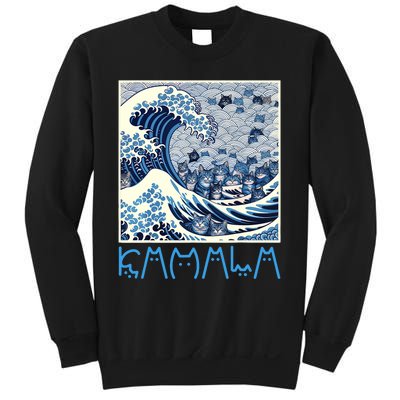 Cute Wave Of Blue Cats For Kamala Sweatshirt