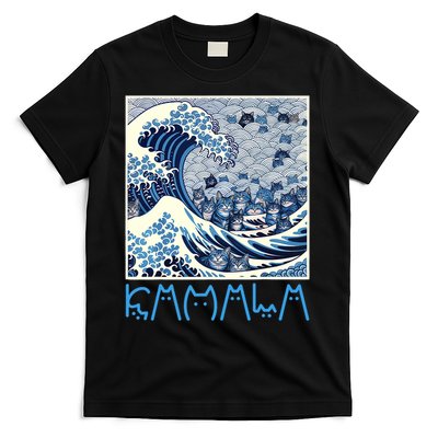 Cute Wave Of Blue Cats For Kamala T-Shirt