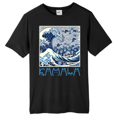 Cute Wave Of Blue Cats For Kamala Tall Fusion ChromaSoft Performance T-Shirt