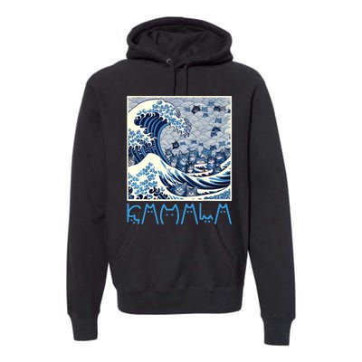 Cute Wave Of Blue Cats For Kamala Premium Hoodie