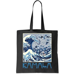 Cute Wave Of Blue Cats For Kamala Tote Bag