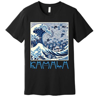 Cute Wave Of Blue Cats For Kamala Premium T-Shirt