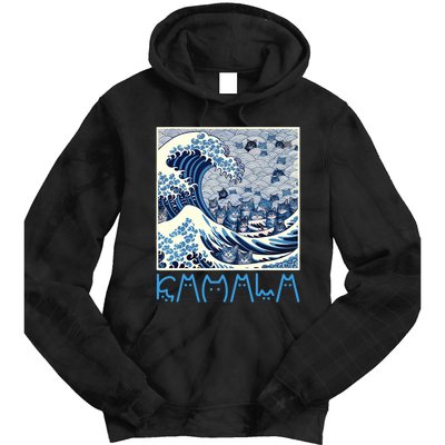 Cute Wave Of Blue Cats For Kamala Tie Dye Hoodie