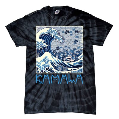 Cute Wave Of Blue Cats For Kamala Tie-Dye T-Shirt