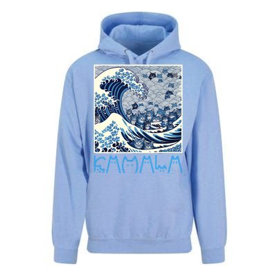 Cute Wave Of Blue Cats For Kamala Unisex Surf Hoodie