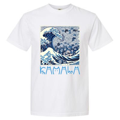 Cute Wave Of Blue Cats For Kamala Garment-Dyed Heavyweight T-Shirt