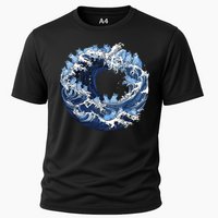 Cute Wave Of Blue Cats For Kamala Cooling Performance Crew T-Shirt