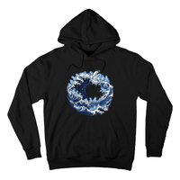 Cute Wave Of Blue Cats For Kamala Hoodie