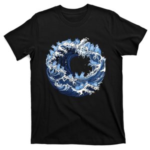 Cute Wave Of Blue Cats For Kamala T-Shirt