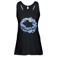 Cute Wave Of Blue Cats For Kamala Ladies Essential Flowy Tank