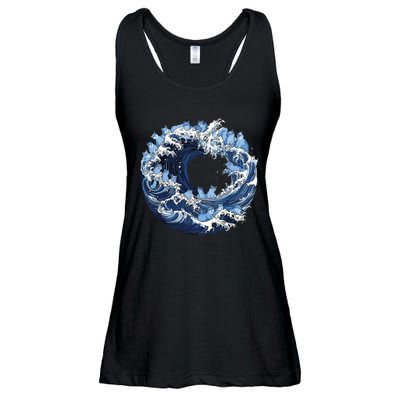 Cute Wave Of Blue Cats For Kamala Ladies Essential Flowy Tank