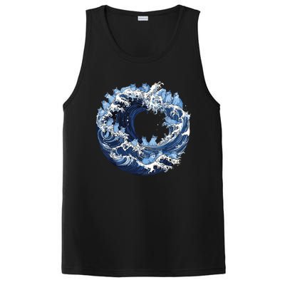 Cute Wave Of Blue Cats For Kamala PosiCharge Competitor Tank