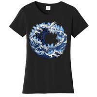 Cute Wave Of Blue Cats For Kamala Women's T-Shirt