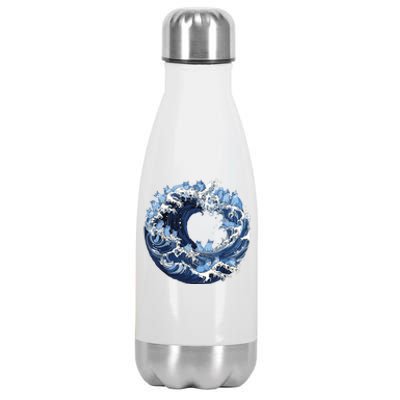 Cute Wave Of Blue Cats For Kamala Stainless Steel Insulated Water Bottle