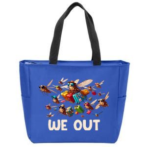 Cicada We Out Cicada Entomology Insects Zip Tote Bag