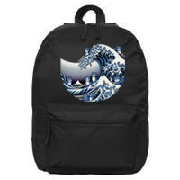 Cute Wave Of Blue Cats For Kamala Funny 16 in Basic Backpack