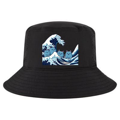 Cute Wave Of Blue Cats For Kamala Gift Cool Comfort Performance Bucket Hat