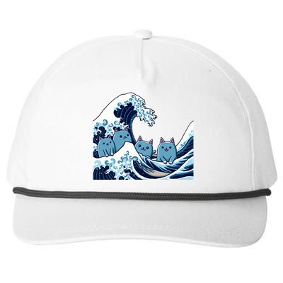 Cute Wave Of Blue Cats For Kamala Gift Snapback Five-Panel Rope Hat