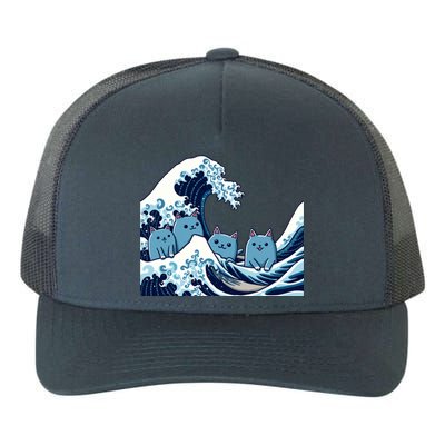 Cute Wave Of Blue Cats For Kamala Gift Yupoong Adult 5-Panel Trucker Hat