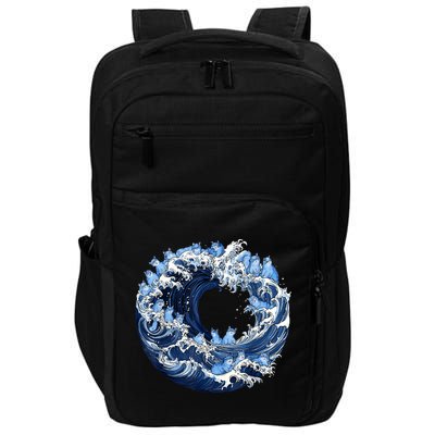 Cute Wave Of Blue Cats For Kamala Impact Tech Backpack