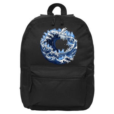 Cute Wave Of Blue Cats For Kamala 16 in Basic Backpack