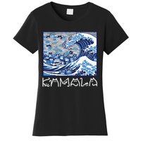 Cute Wave Of Blue Cats For Kamala Women's T-Shirt