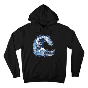 Cute Wave Of Blue Cats For Kamala Hoodie