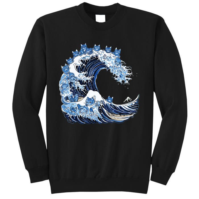 Cute Wave Of Blue Cats For Kamala Sweatshirt