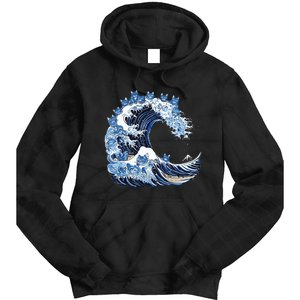 Cute Wave Of Blue Cats For Kamala Tie Dye Hoodie