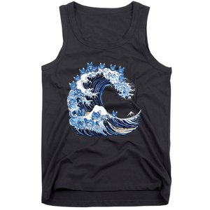 Cute Wave Of Blue Cats For Kamala Tank Top