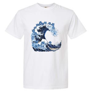 Cute Wave Of Blue Cats For Kamala Garment-Dyed Heavyweight T-Shirt