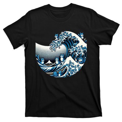 Cute Wave Of Blue Cats For Kamala T-Shirt