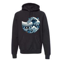 Cute Wave Of Blue Cats For Kamala Premium Hoodie