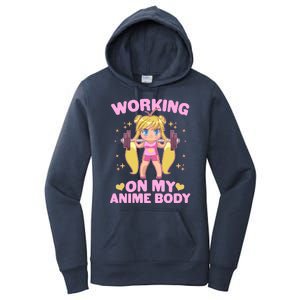 Cute Working On My Anime Body Women's Pullover Hoodie