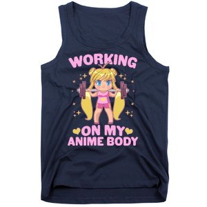 Cute Working On My Anime Body Tank Top