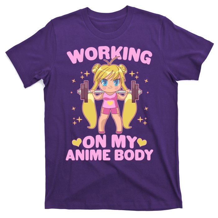 Cute Working On My Anime Body T-Shirt