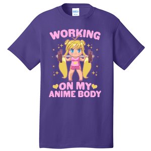 Cute Working On My Anime Body Tall T-Shirt