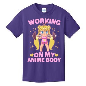 Cute Working On My Anime Body Kids T-Shirt