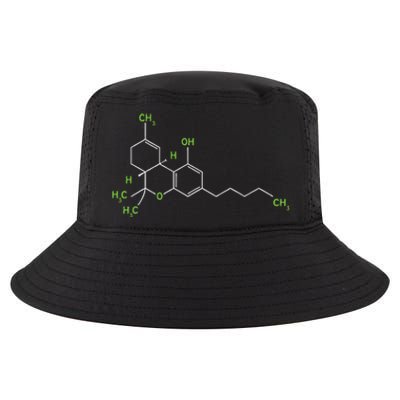 Cannabis Weed Pot Molecule Thc Marijuana Stoner Gift Cool Comfort Performance Bucket Hat