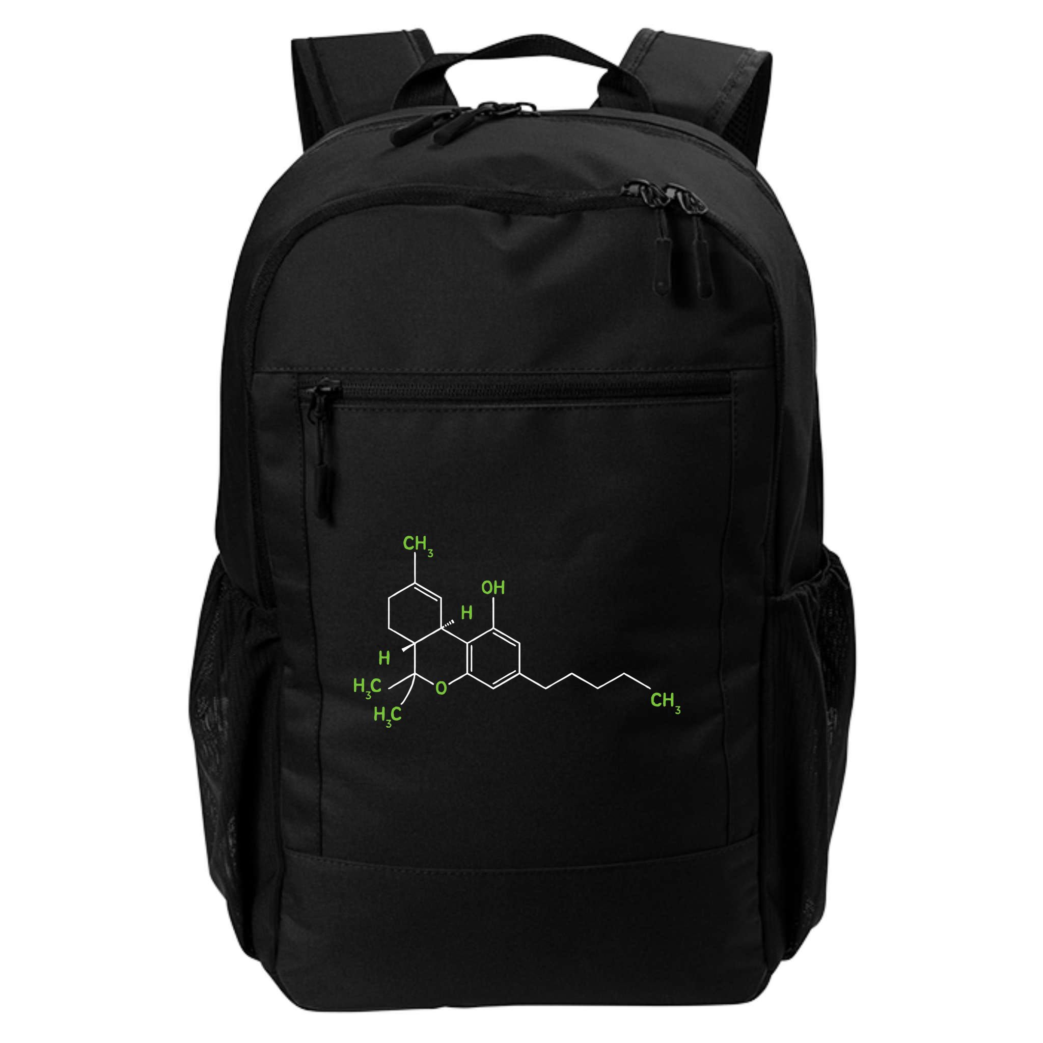 Cannabis Weed Pot Molecule Thc Marijuana Stoner Gift Backpack